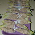 Barquettes d'endives aux rillettes de thon