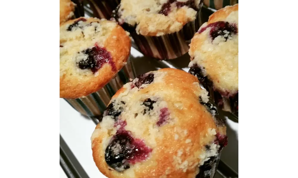 Muffins aux Myrtilles et son Crumble... comme au Starbucks Café