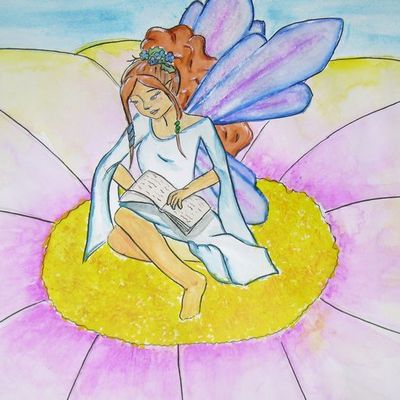 la lectrice (aquarelle)