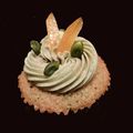 Cupcake Athena : Pistaches & oranges confites