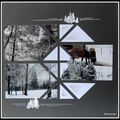 La neige, les chevaux
