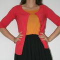 Gilet rouge-rosé - 5€