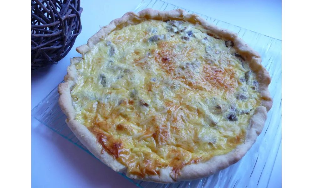 Recette d'entrée Tarte aux blettes et champignons	