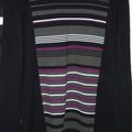Pull Mexx taille XXL, noir avec rayures blanches,