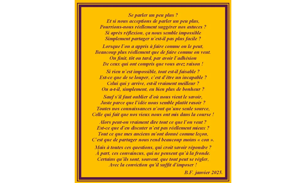 Se parler un peu plus ?