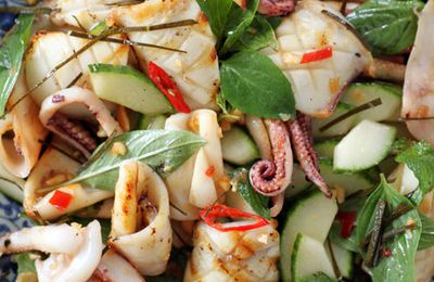 Salade de calamars grillés à la thaïe