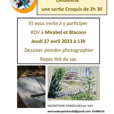 SORTIE CROQUIS NATURE ET PHOTOS 