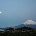 La Pleine Lune et le Mont Fuji