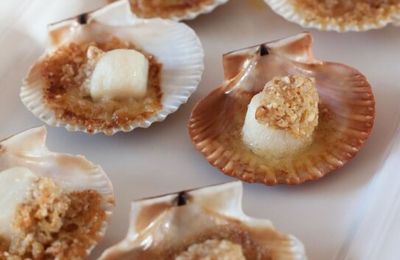 Pétoncles farcies au beurre de sarrasin