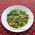 Minestrone de Printemps aux asperges et petits pois