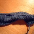 Un essai de carré en double knitting