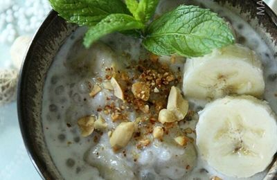 Bananes au lait de coco et aux perles de tapioca (Chè chuối)