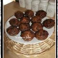 Muffins à la noix de coco et pépites de chocolat