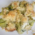 Crumble de courgettes au chèvre