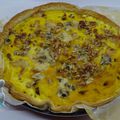 Tarte d'automne à la courge, Roquefort et noix