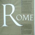 Calligraphie sur Rome...