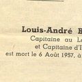 Le Capitaine Louis BLANQUIE (1888 - 1957)