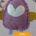 Atelier couture enfant : Houhou le doudou hibou /samedi 7 juin de 11h à 12h30