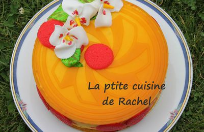 Entremet coco passion mangue