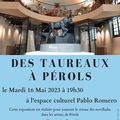 NIMES - EXPO "DES TAUREAUX À PEROLS"