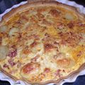 TARTE AUX LARDONS ET PESTO ROUGE