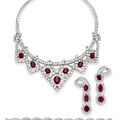 Elizabeth Taylor's Cartier ruby and diamond suite