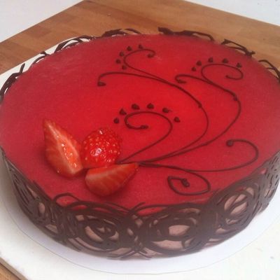 Bavarois fraises