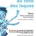 vernissage au château : exposition "des nuages au fond des laques" 