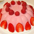 Bavarois aux fraises