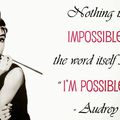 Audrey Hepburn ...