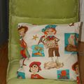 Une housse de coussin "Pirates"