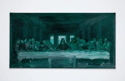 Yan Pei-Ming, Le dernier repas vert, 2019