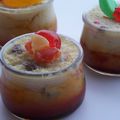 Petits pots de semoule aux fruits confits & cointreau