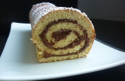 Gâteau roulé à la pâte à tartiner