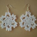 Boucles d'oreilles flocons