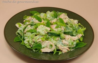 Salade de saumon au concombre