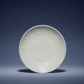 A fine moulded Shufu dish, Yuan dynasty (1279-1368)