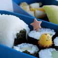 Bento #1 - onigiri et makis au concombre 