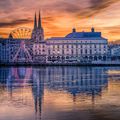 BAYONNE AU COUCHER DU SOLEIL