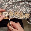 Tentative de customisation par appliqué de tissu : pas une réussite !