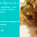 Chinoiseries de légumes et avoine croustillant