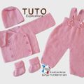 TUTO tricot bb FACILE et PREMA BOUTIQUE bebe modele layette bébé et patron a tricoter Explications brassière, bonnet, chaussons