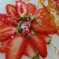 Carpaccio de fraises