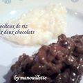 Moelleux de riz aux deux chocolats