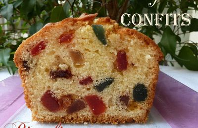 Cake aux fruits confits de Sophie Dudemaine et photos et vidéo pour chemiser un moule à cake