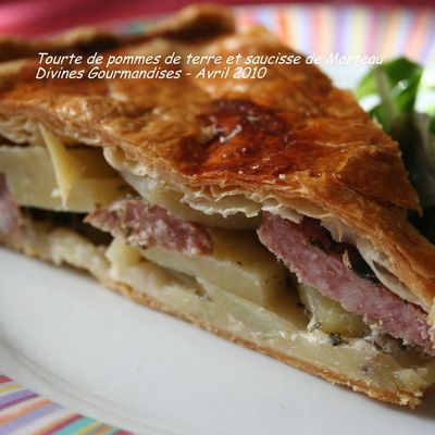 Tourte de pommes de terre et saucisse de Morteau