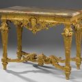 A carved and gilt-wood console table, France, Louis XIV period, c. 1700-1720