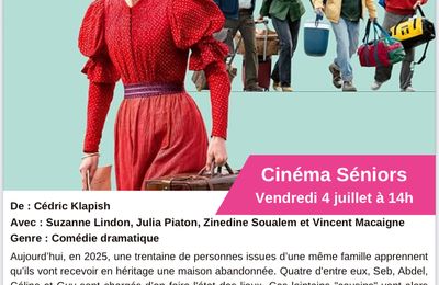 Cinéma Séniors la Venue de l’Avenir vendredi 4 Juillet 2025