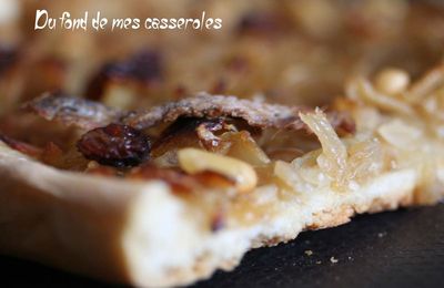 Pizza espagnole aux oignons et aux anchois