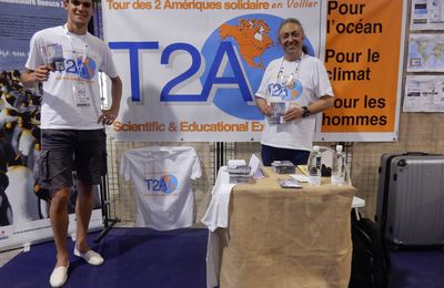 Conférence à 15h sur le stand de l''expédition Tour des deux Amériques - Nantes La Mer XXL - T2A expedition at La Mer XXL